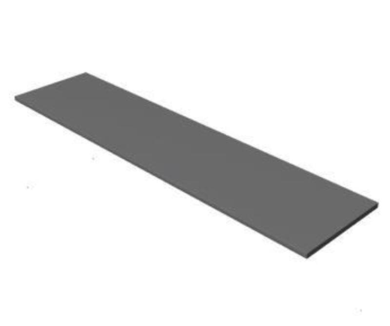 Top Cap Assembly-Change of Height 1-End, Square, Slim, 36", Paint